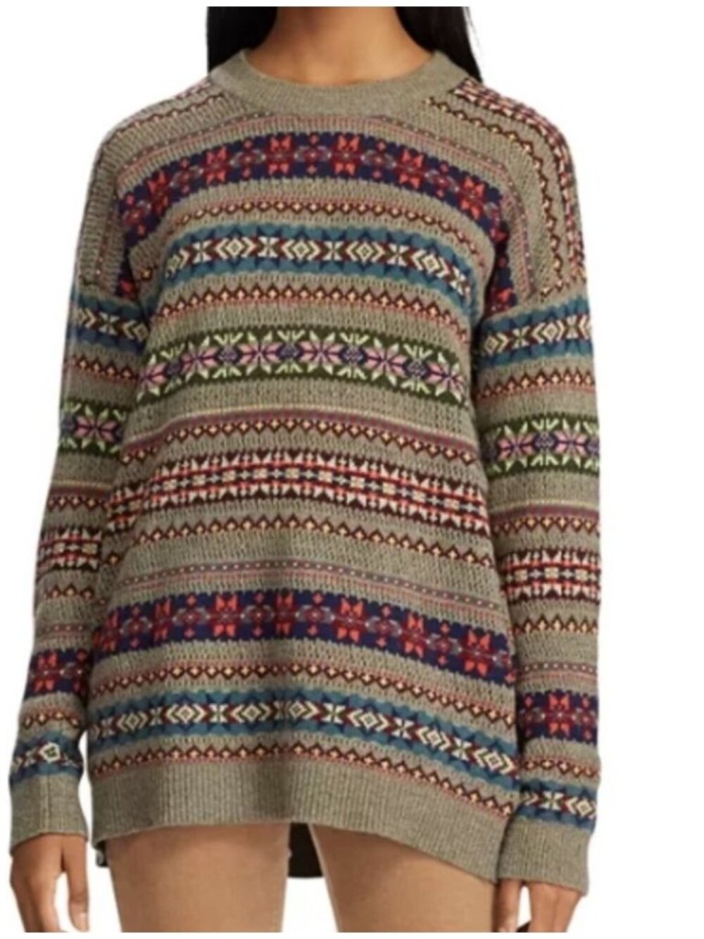 Lauren Ralph Lauren Fair Isle Sweater Wool Blend